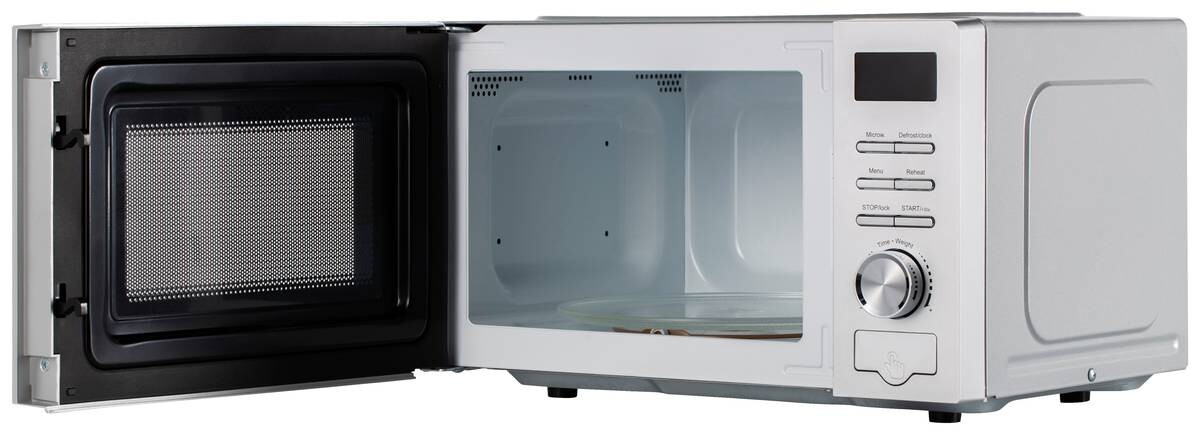 POCOline Mikrowelle silber Kunststoff D: ca. 26 cm ca. 20 l