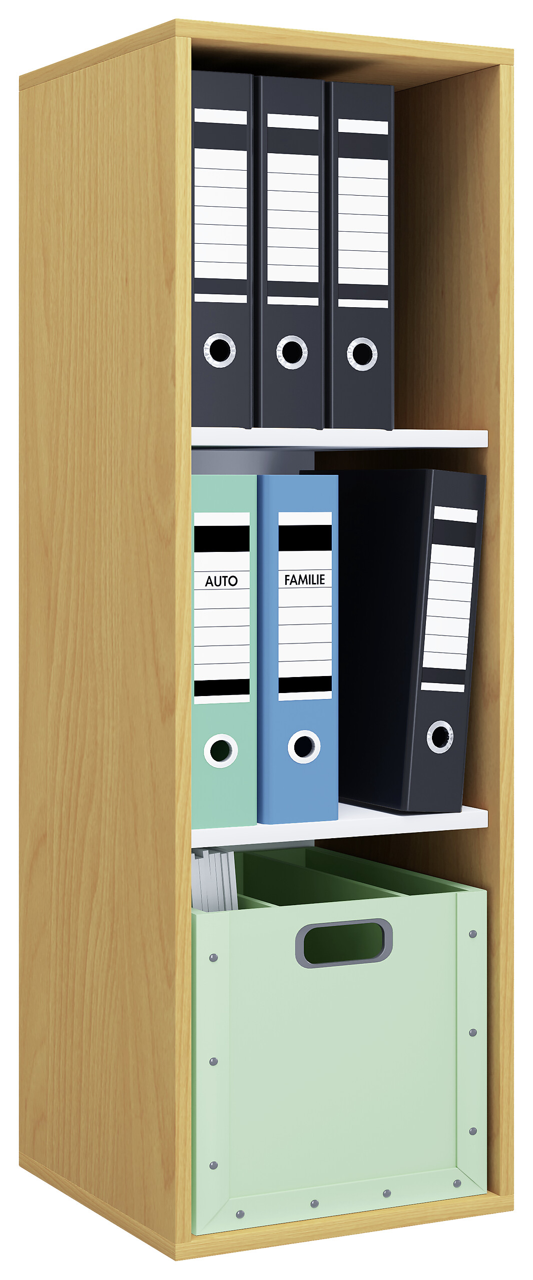 Regal Lona I buche Nachbildung weiß B/H/T: ca. 35x110x37 cm