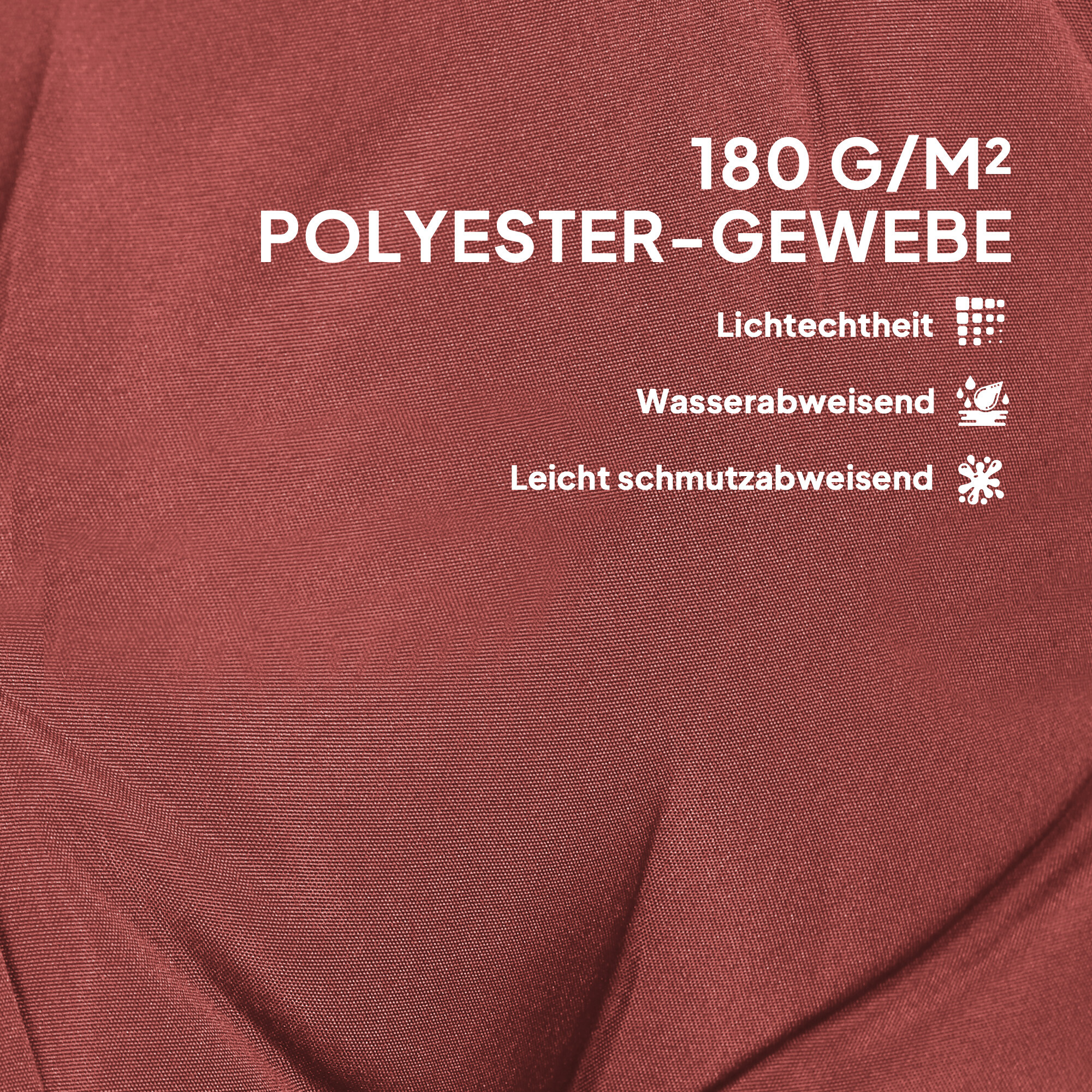 Outsunny Sitzkissen 4er Set weinrot Polyester B/H/L: ca. 50x5x108 cm