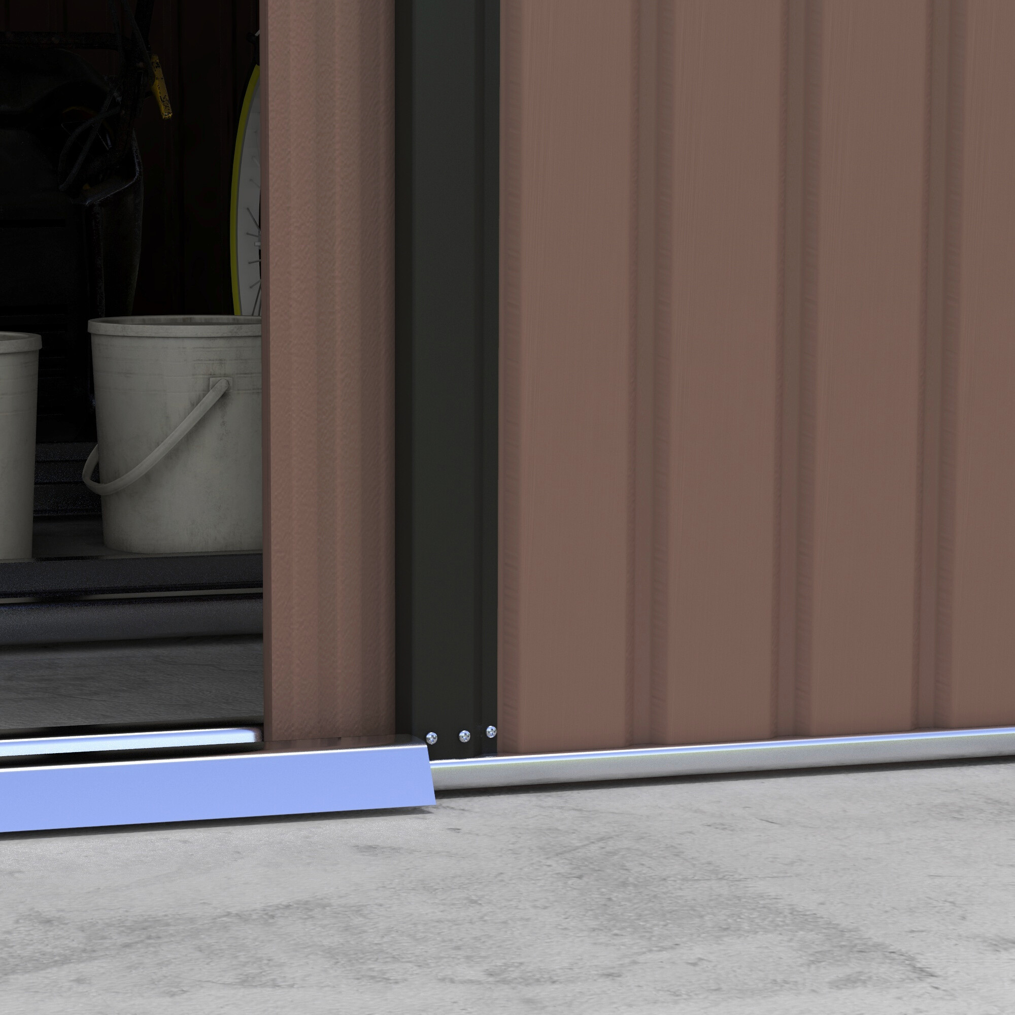 Outsunny Gerätehaus braun B/H/L: ca. 386x200x340 cm