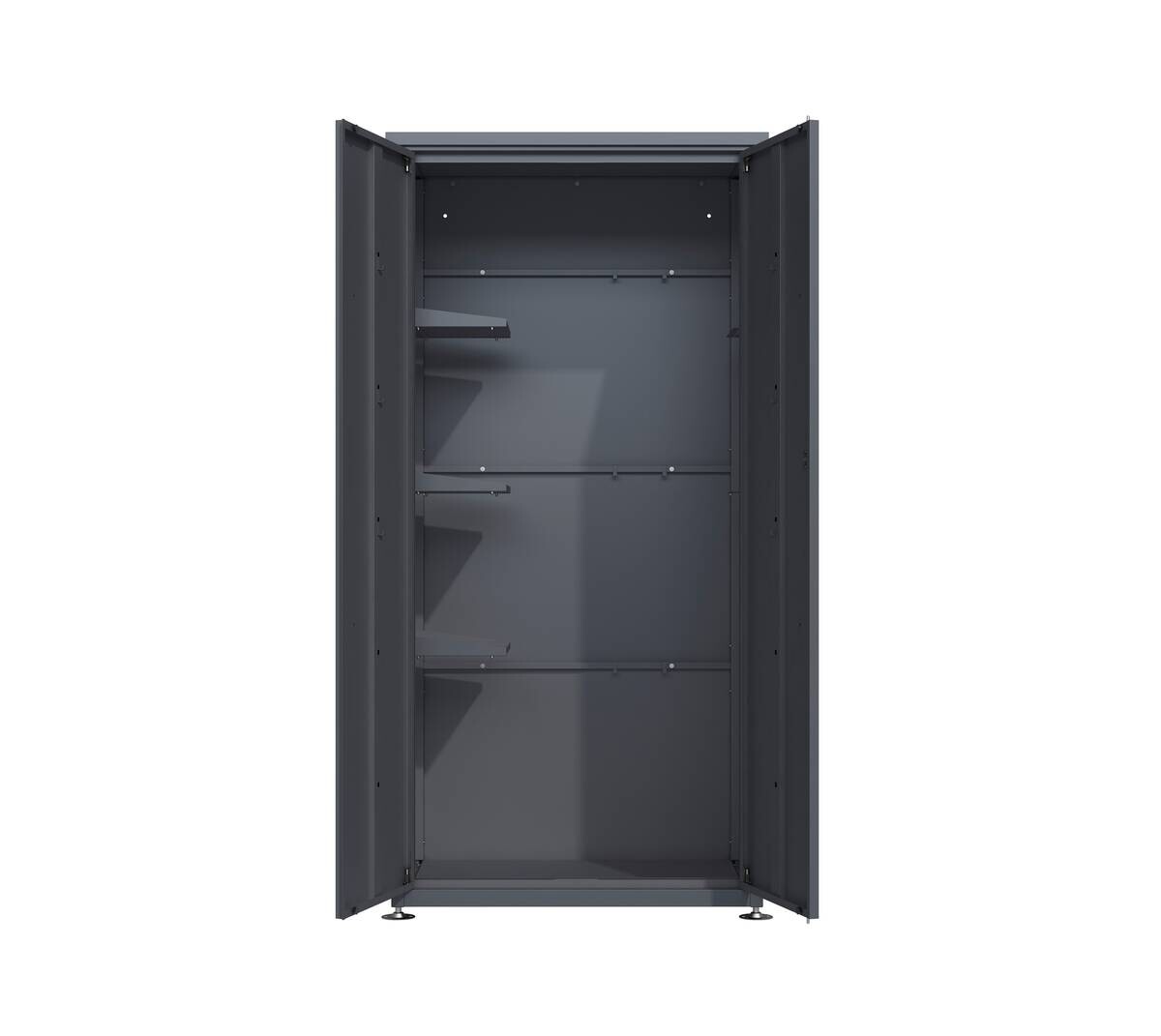 Westmann Gartenschrank Capsa anthrazit Stahl B/H/L: ca. 90x187x65 cm