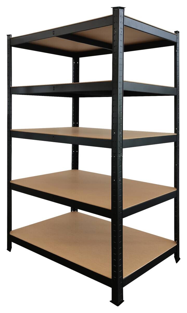 Schwerlaststeckregal schwarz B/H/T: ca. 120x180x60 cm