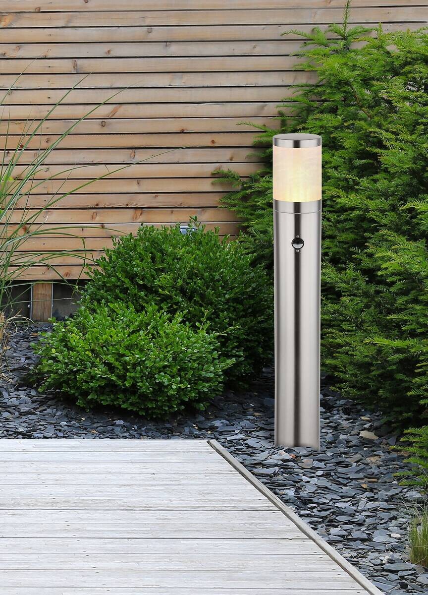 Außenleuchte silber H/D: ca. 80x14 cm
