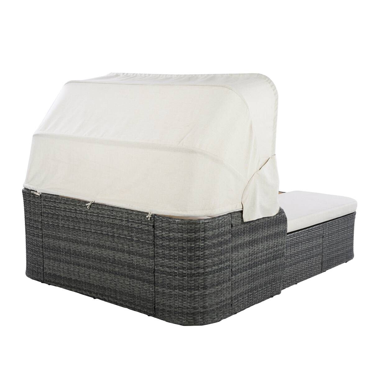 POCOline Gartenliege beige Stahl