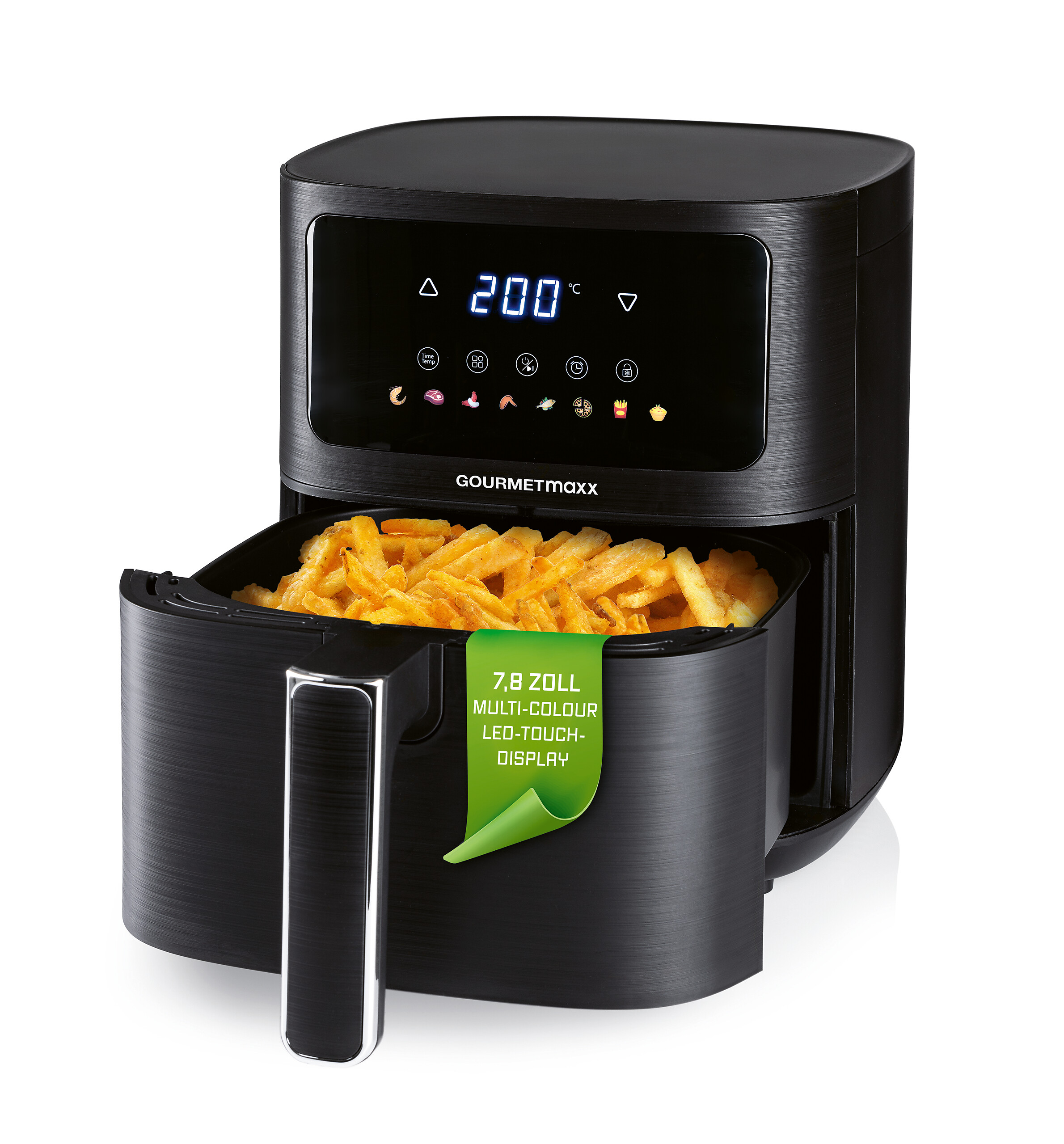 GOURMETmaxx Heißluftfritteuse 16394 schwarz Kunststoff B/H/L: ca. 26x29,5x36 cm ca. 4,5 l