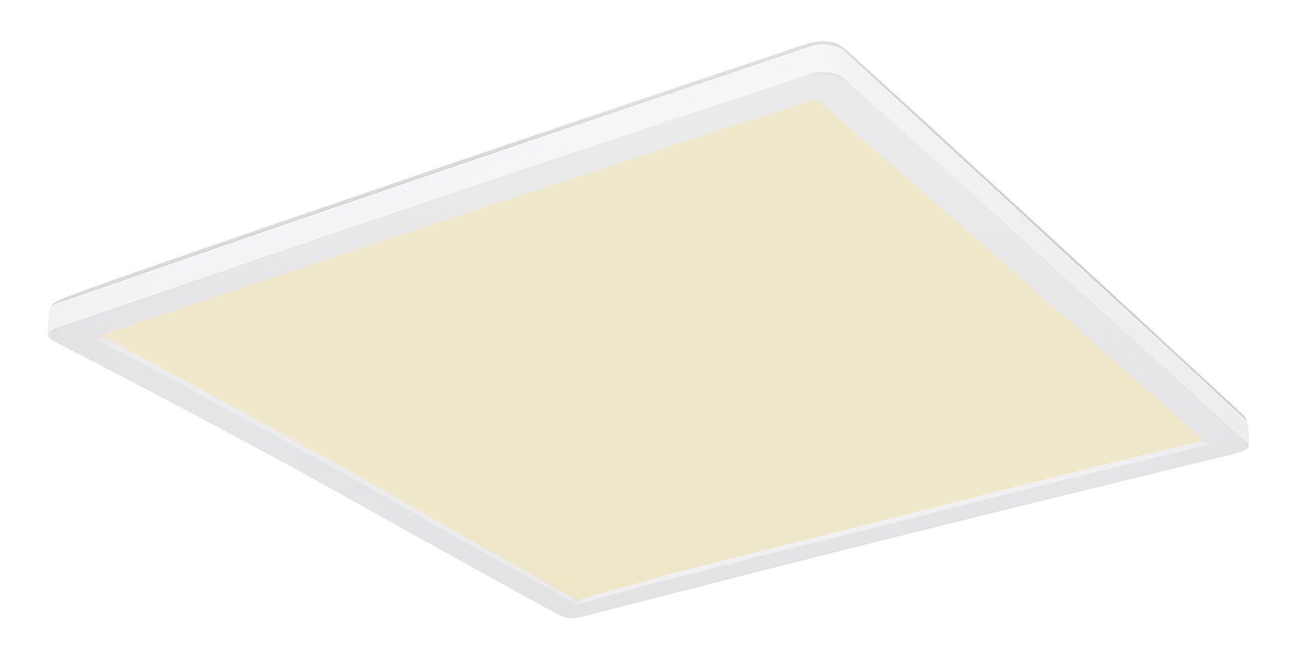 GLOBO Deckenleuchte SAPANA 41563-24W weiß Opal Kunststoff B/H/L: ca. 42x2,5x42 cm