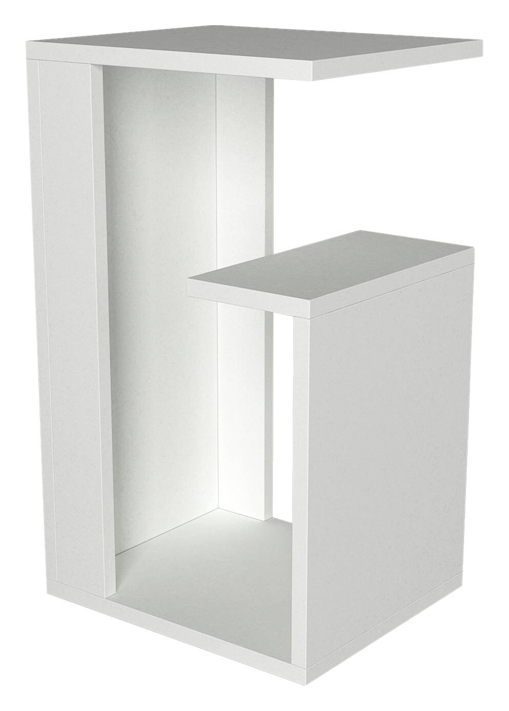 Beistelltisch Sister weiß Spanplatte B/H/T: ca. 35x60x29 cm