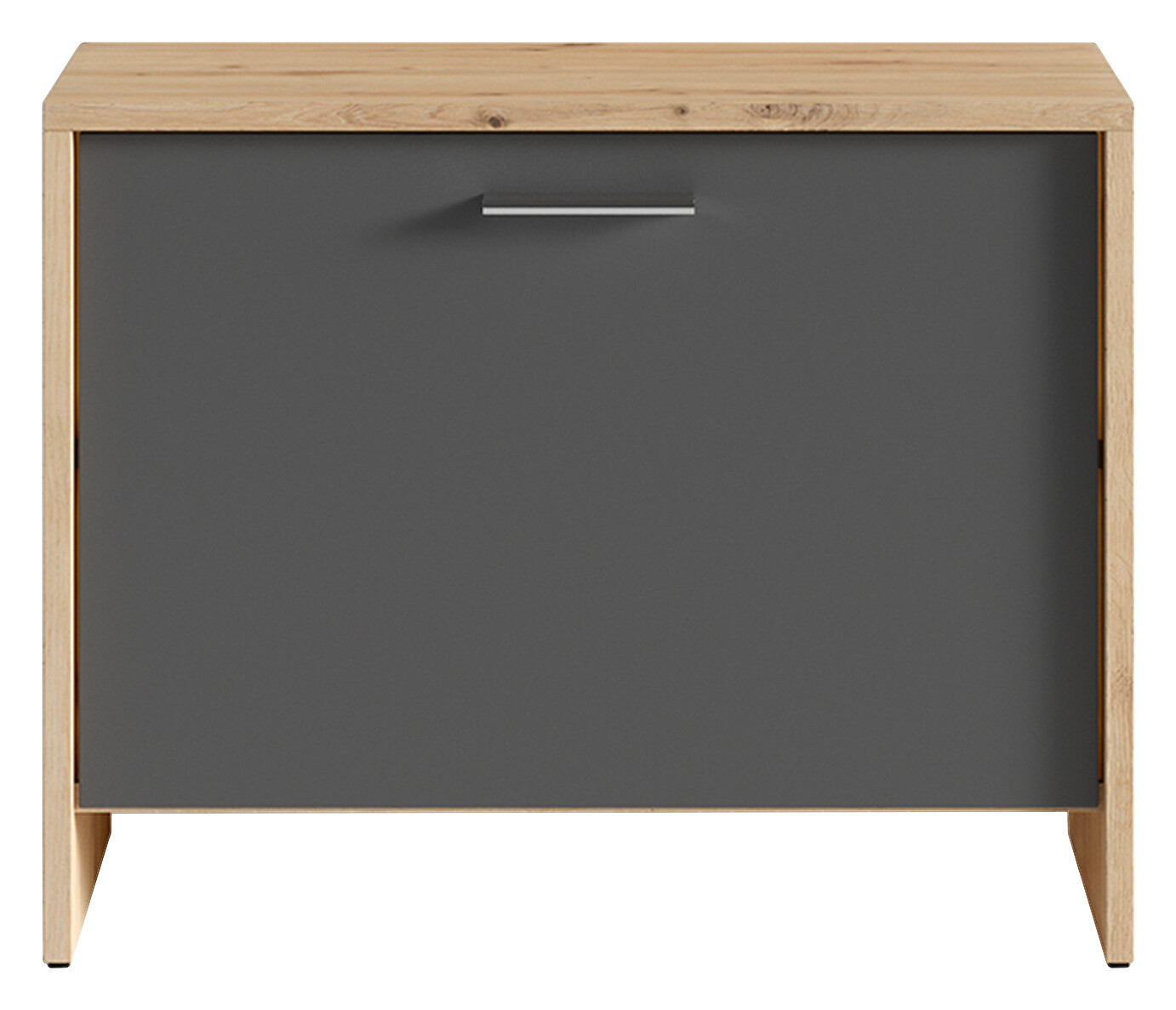 Sitzbank BEN Eiche Nachbildung anthrazit B/H/T: ca. 60x48x35 cm