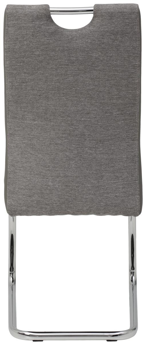 Schwingstuhl Alina 2er Set grau Webstoff B/H/T: ca. 43x59x98 cm