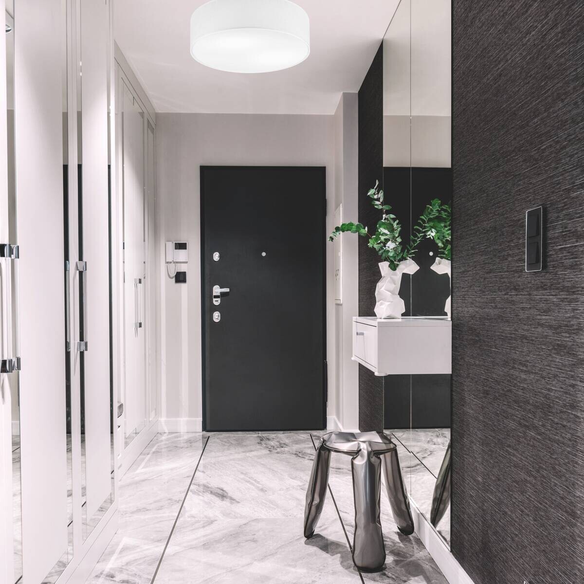 Lamkur Deckenleuchte VIVIAN 48499 weiß Kunststoff Textil PVC H/L: ca. 13x45 cm E27 2 Brennstellen