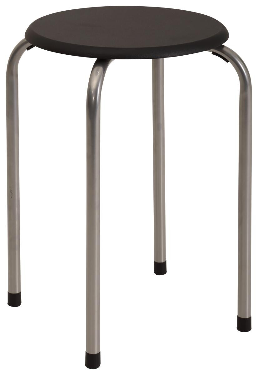 Stapelhocker Lilly schwarz B/H/T: ca. 38x46x38 cm