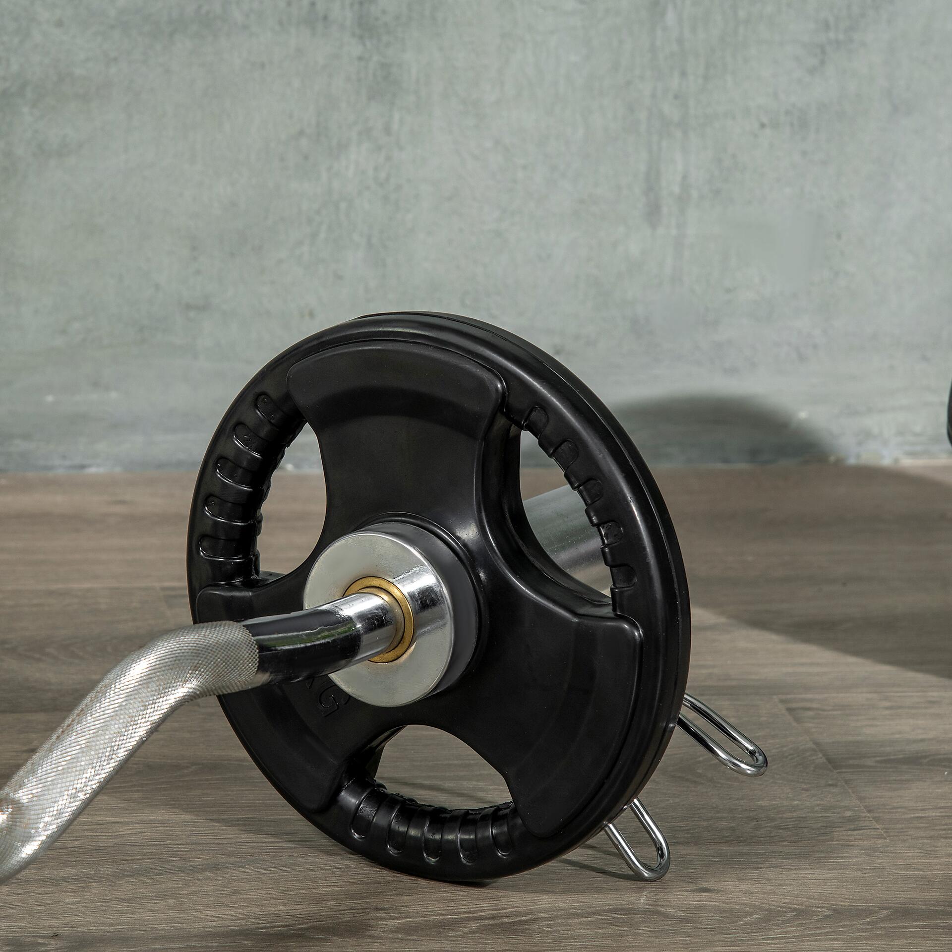 SPORTNOW Hantelscheibe schwarz Edelstahl B/H/L: ca. 32x32x4 cm