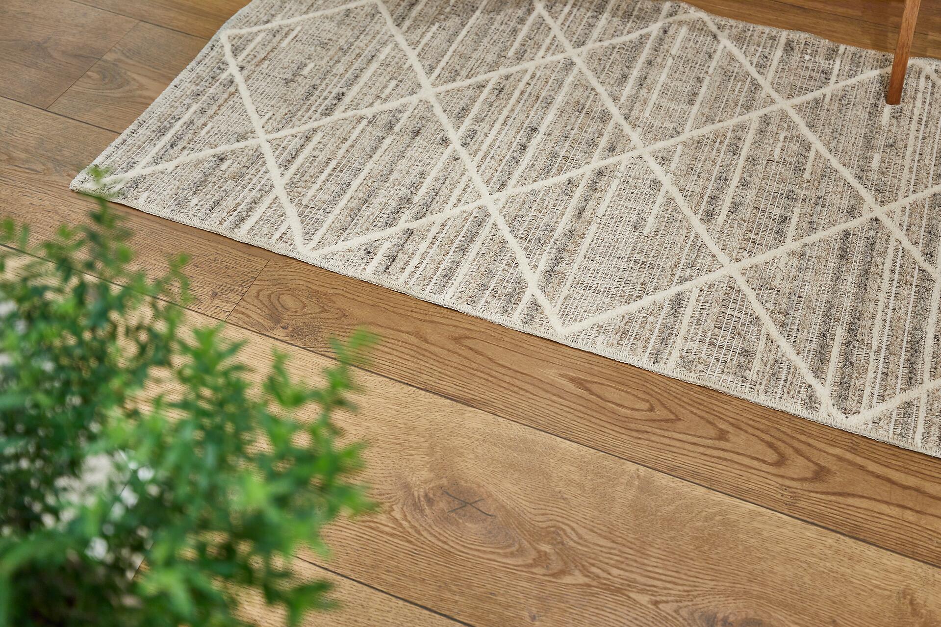 Webteppich Crosby graubraun B/L: ca. 160x230 cm Webteppich Crosby graubraun B/L: ca. 160x230 cm