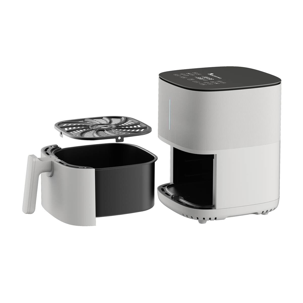 MASTERPRO Heißluftfritteuse BGMP-9308 I-Rocket500 weiß Kunststoff B/H/T: ca. 38x60x40 cm ca. 5 l