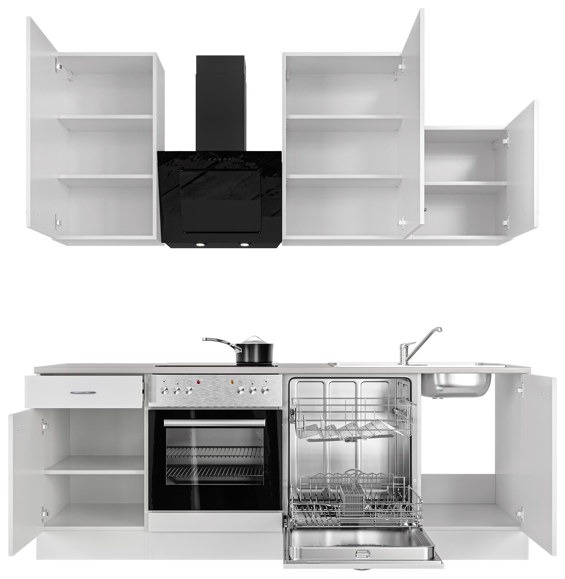 Küchenblock Wito weiß B/H/T: ca. 220x234x60 cm