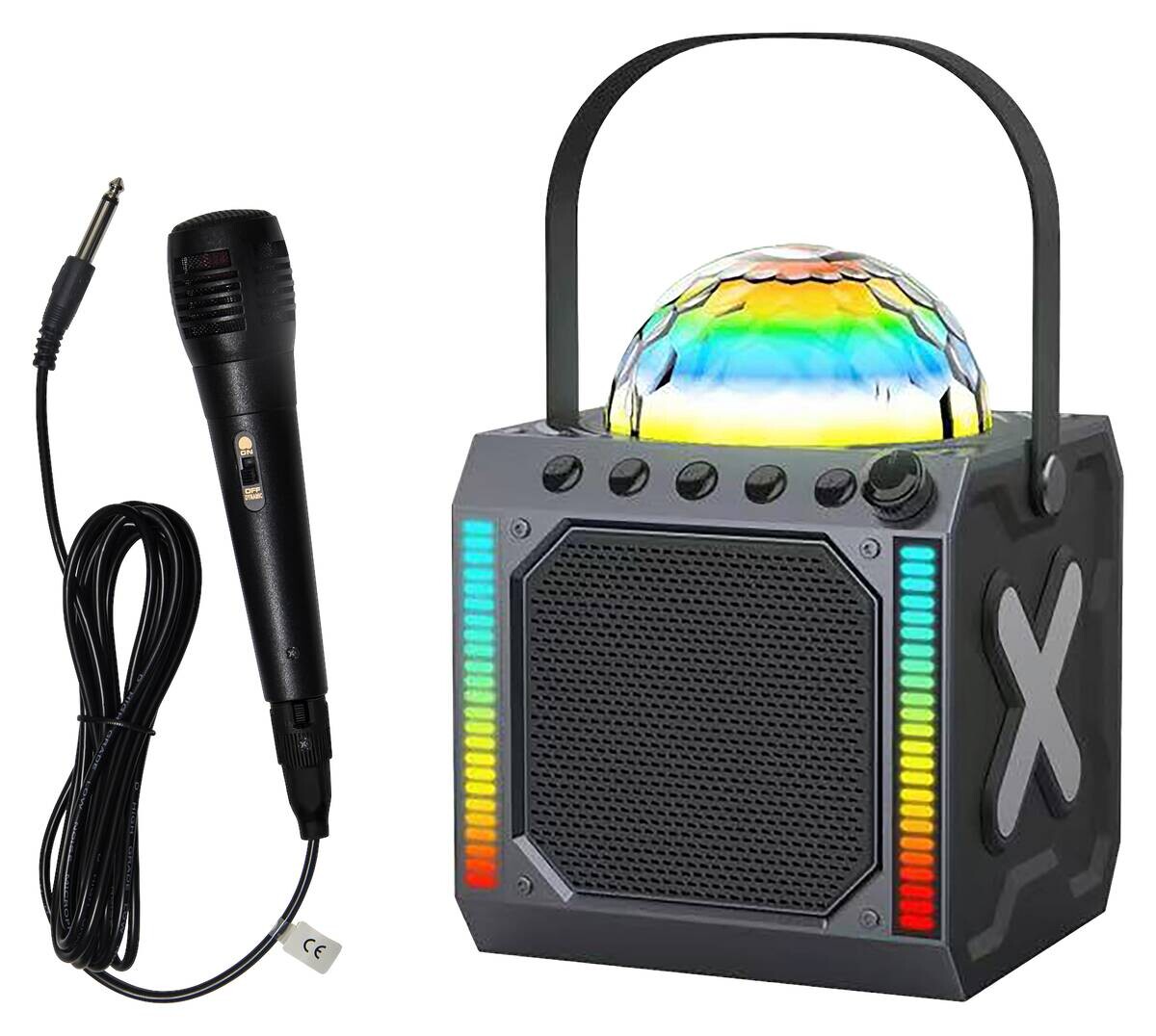 Denver Bluetooth-Party-LautsprecherBTM-618 BTM-618 schwarz B/H/T: ca. 17x22x16 cm