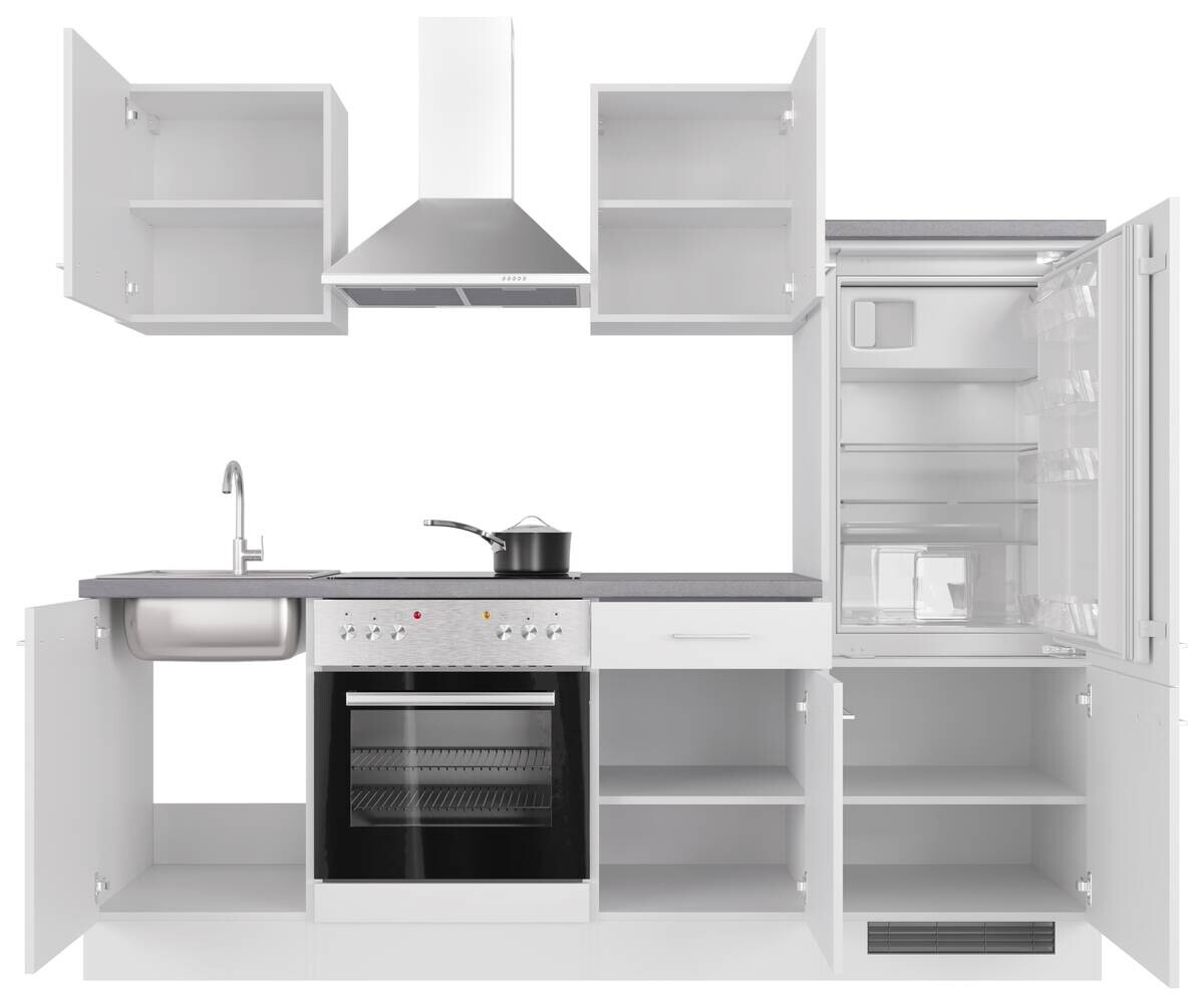 Küchenblock Vita weiß matt B/H/T: ca. 220x200x60 cm