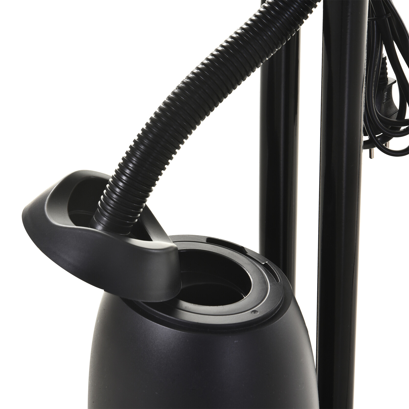 HOMCOM Standventilator mit Wasserzerstäuber schwarz Metall Kunststoff H/D: ca. 120x44 cm