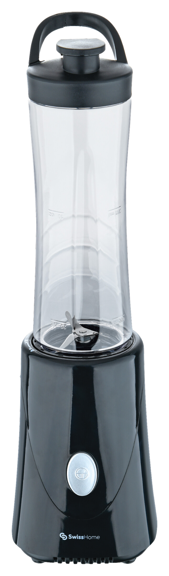SWISS HOME Reise-Blender schwarz Edelstahl B/H/L: ca. 12x24,5x20,5 cm SWISS HOME Reise-Blender schwarz Edelstahl B/H/L: ca. 12x24,5x20,5 cm