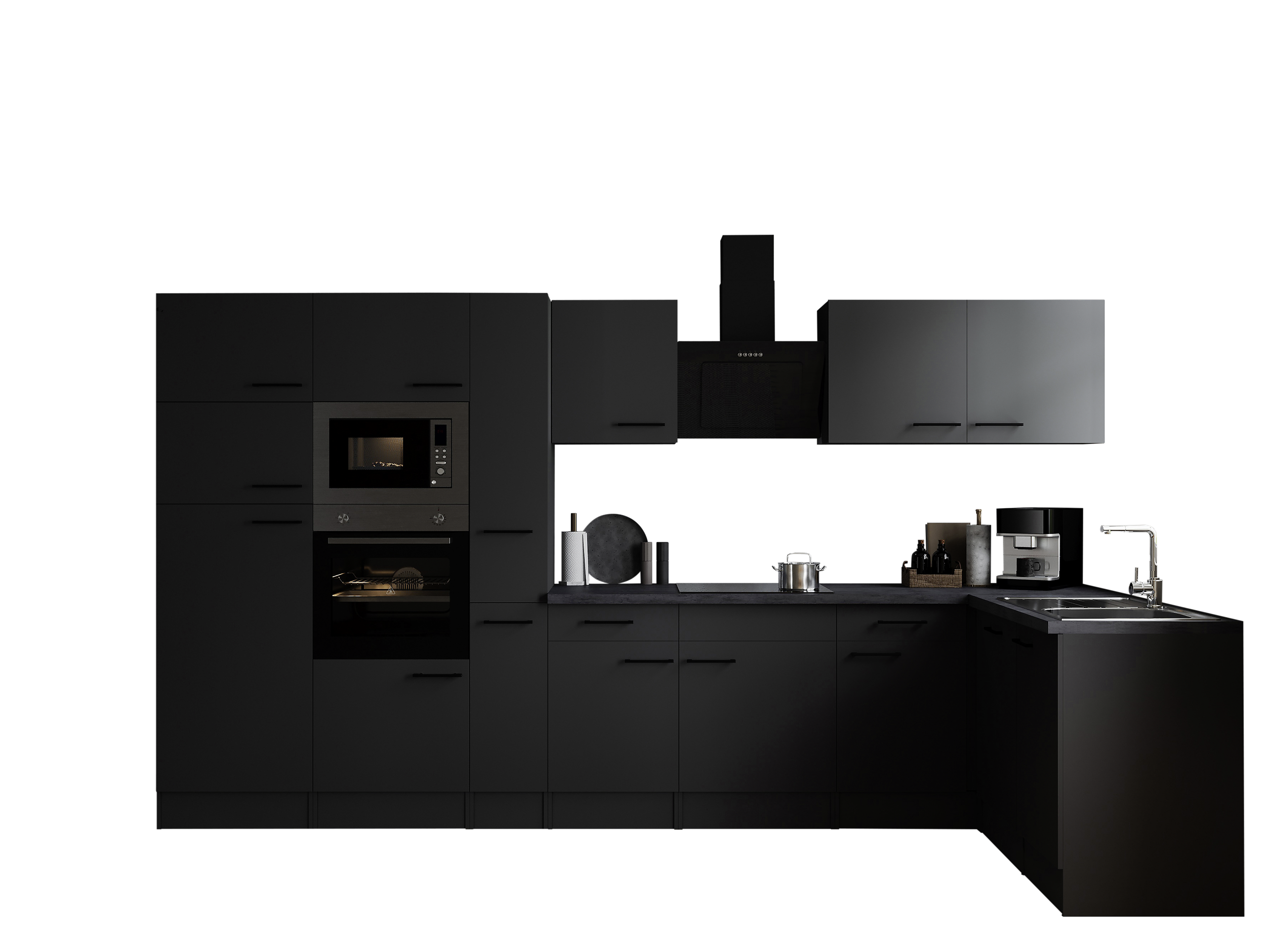 Winkelküche Oliver B/H/T: ca. 370x205x172 cm