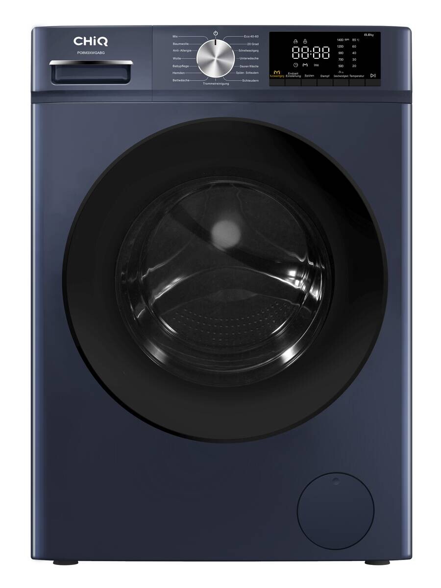 CHiQ Waschmaschine PO8M3XWGABG blau B/H/L: ca. 60x85x53 cm ca. 8 kg
