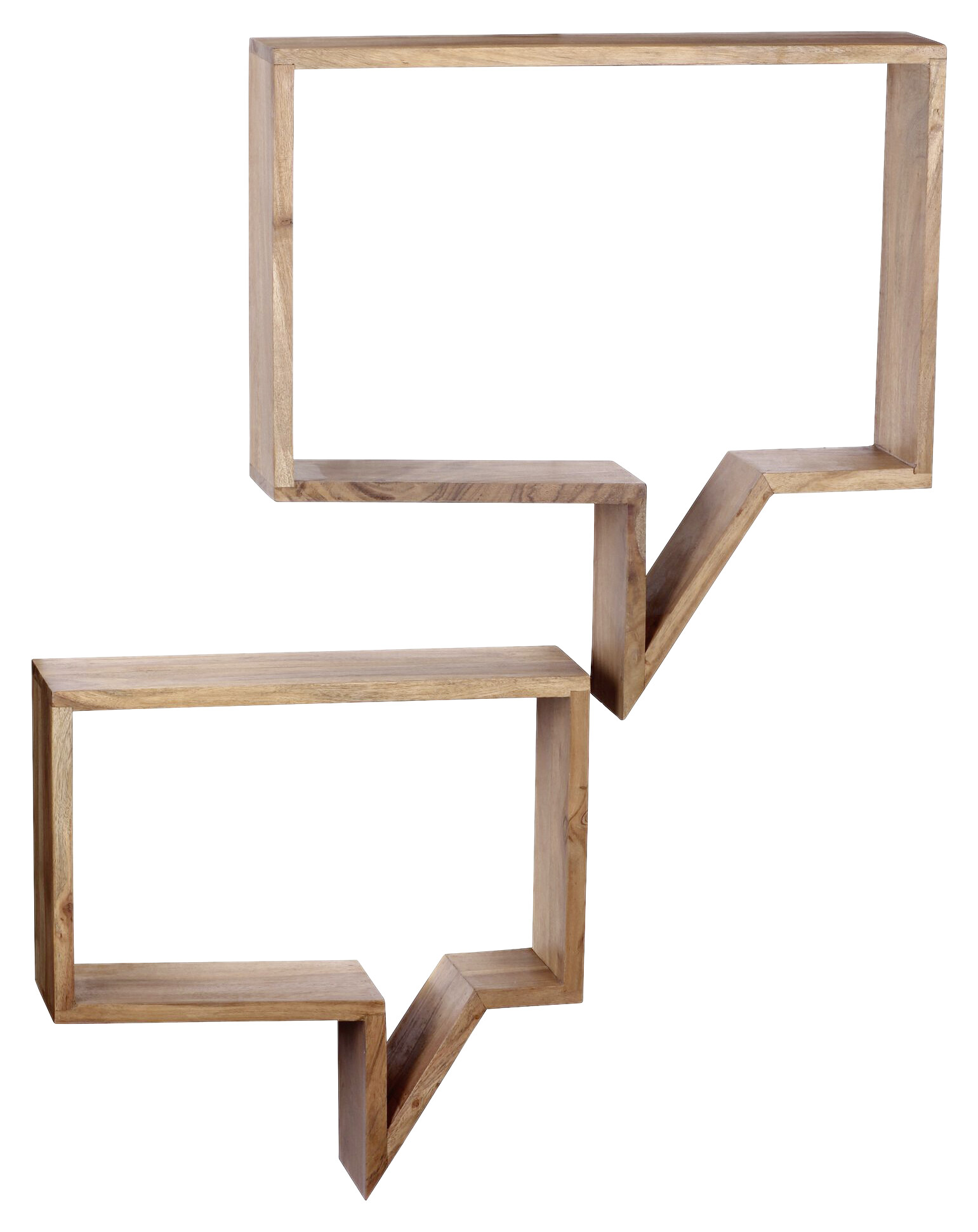 Wandregal natur B/H/T: ca. 50x49x13 cm