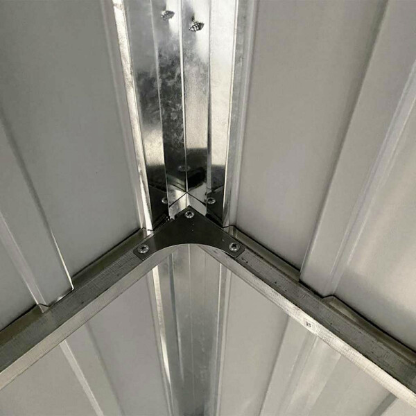 vidaXL Gartenhaus grau B/H/T: ca. 277x181x110,5 cm