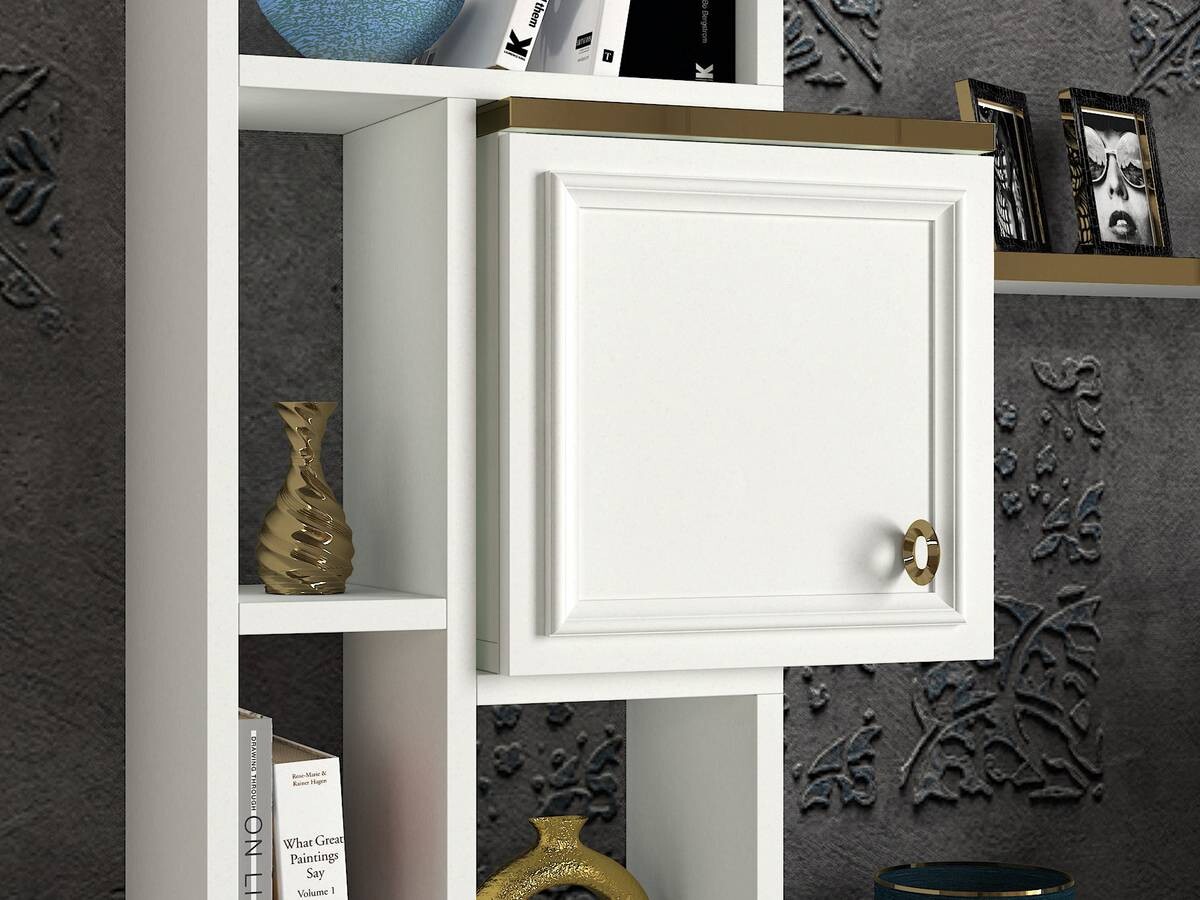 Wohnwand Cornelia weiß B/H/T: ca. 180x46,3x35 cm