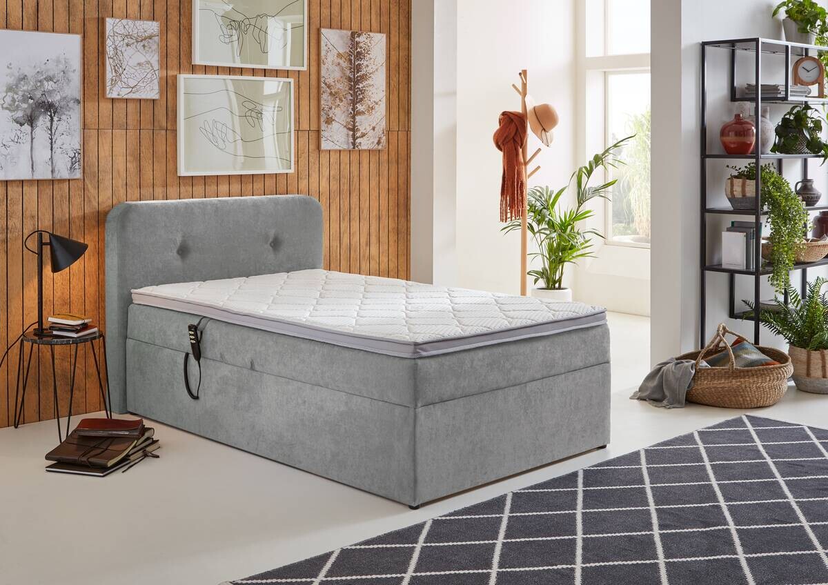 Boxbett Gabriola Silbergrau B/H/T: ca. 130x104x213 cm Boxbett Gabriola Silbergrau B/H/T: ca. 130x104x213 cm