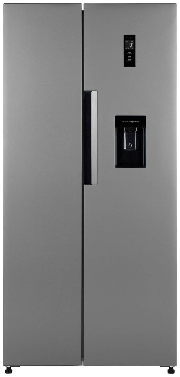 POCOline Side-by-Side 179-444 ESIWDD silber B/H/T: ca. 83x179x61 cm