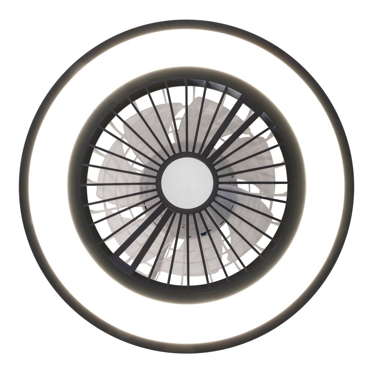 Näve Leuchten Deckenleuchte 1408622 schwarz Metall Kunststoff B/H/T: ca. 54x16x54 cm null 3 Brennstellen