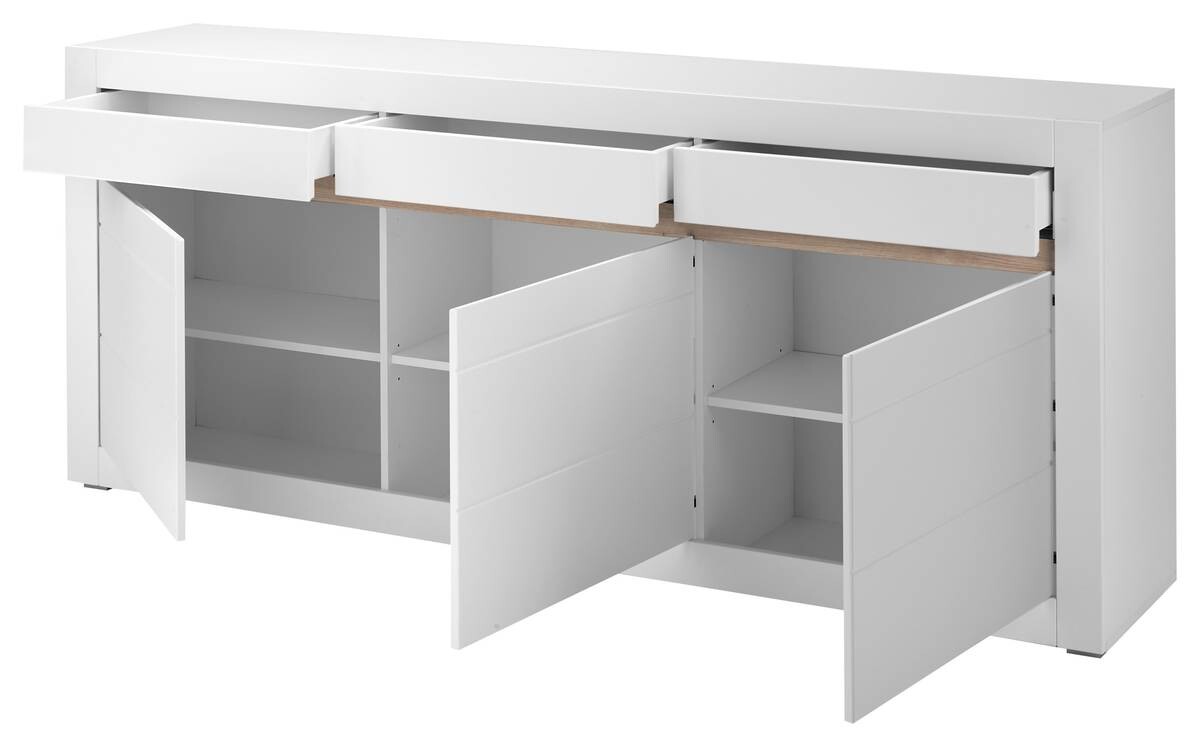 Sideboard Chester weiß matt B/H/T: ca. 217x90x42 cm