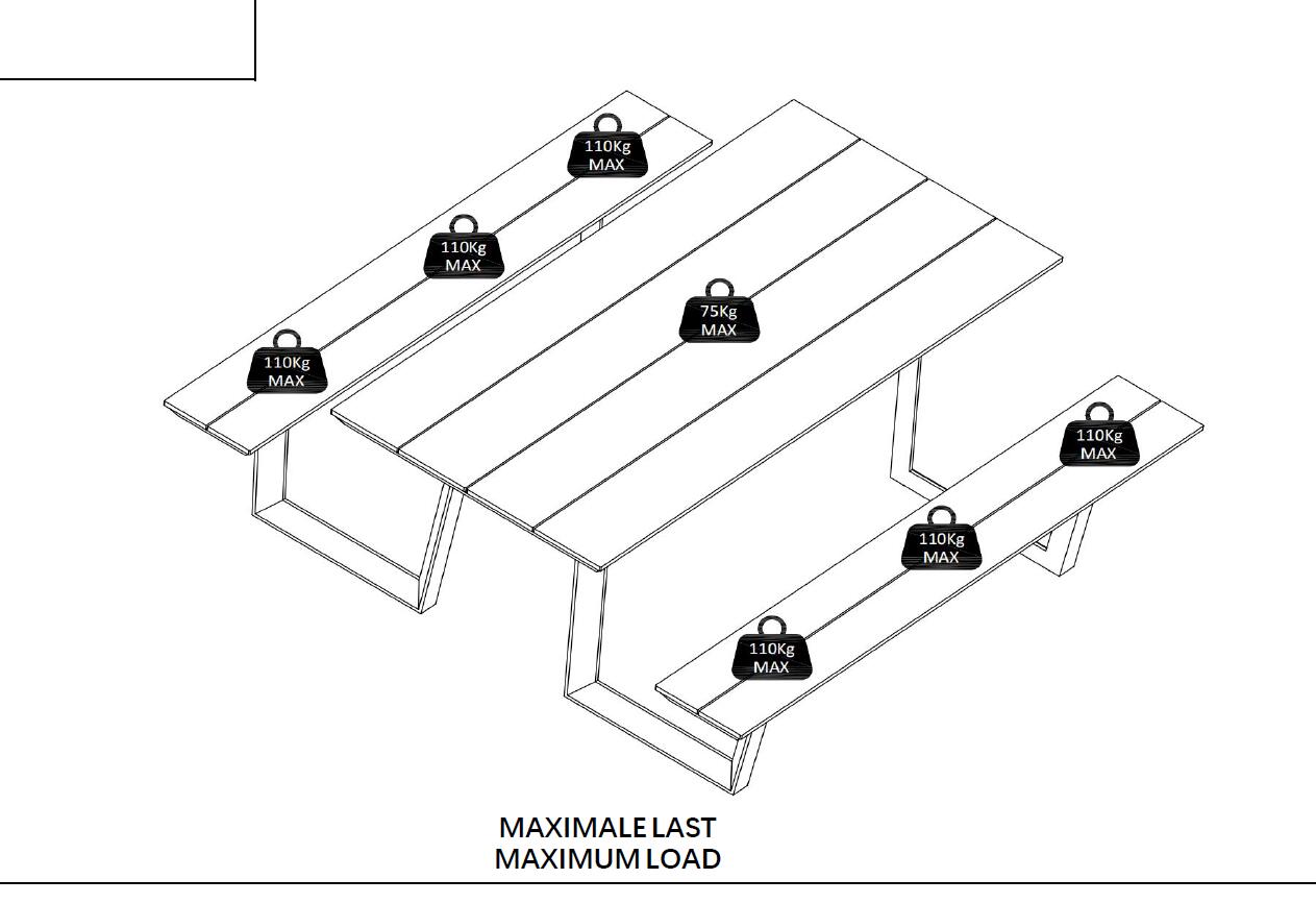 POCOline Gartensitzgruppe anthrazit Alu