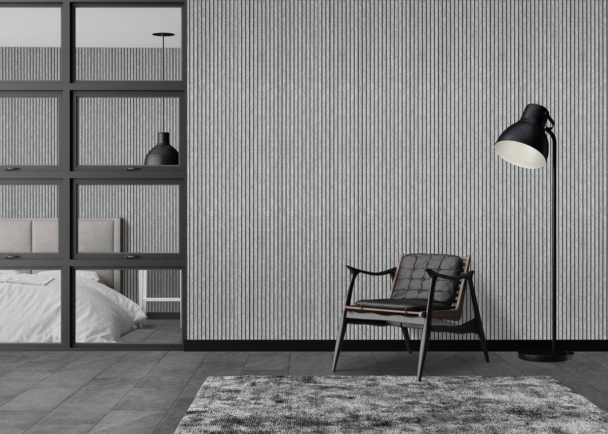 Wandpaneel schwarz B/H: ca. 64x124 cm