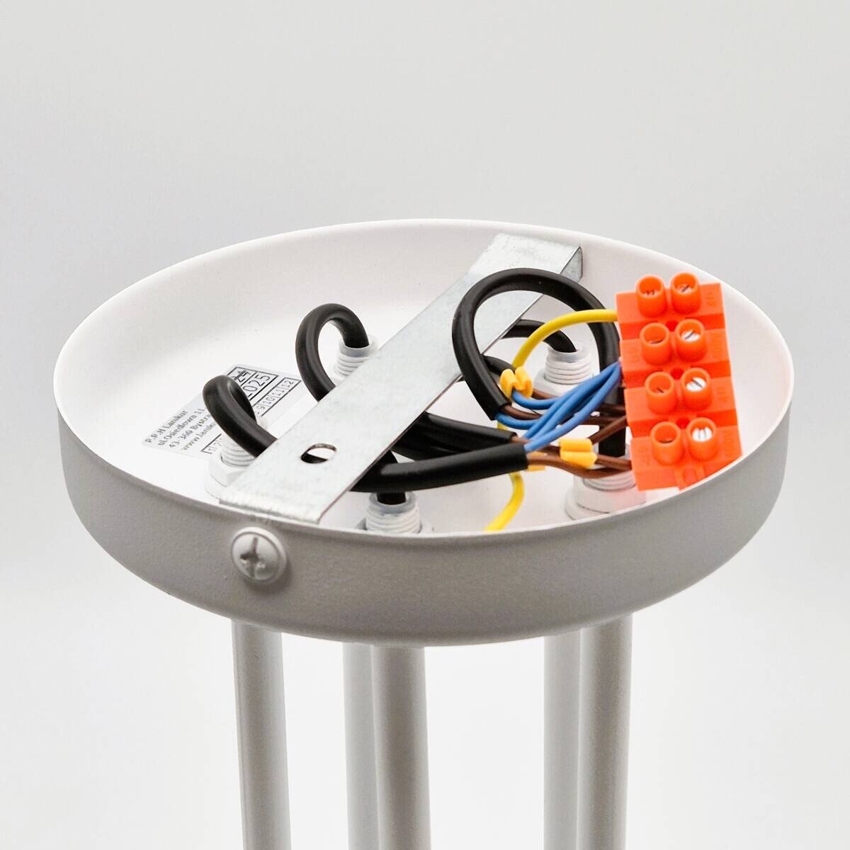 Lamkur Deckenleuchte Domino weiß Stahl H/L: ca. 40x59 cm E27 5 Brennstellen