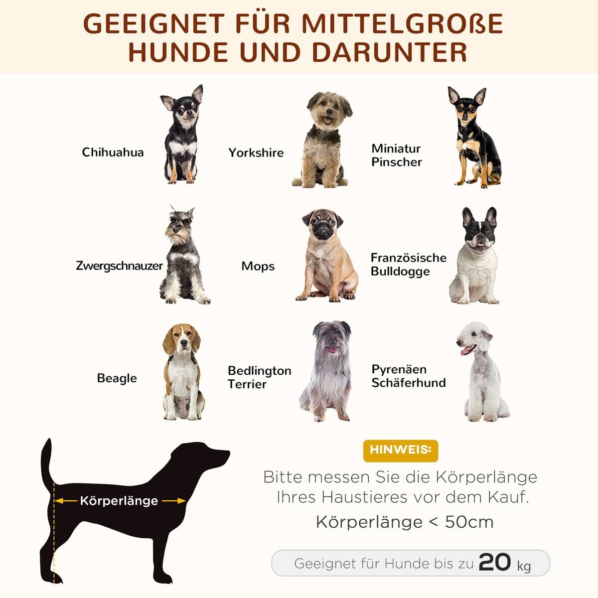 PawHut Hunde-Zubehör schwarz Polypropylen B/H/L: ca. 61x76x73 cm