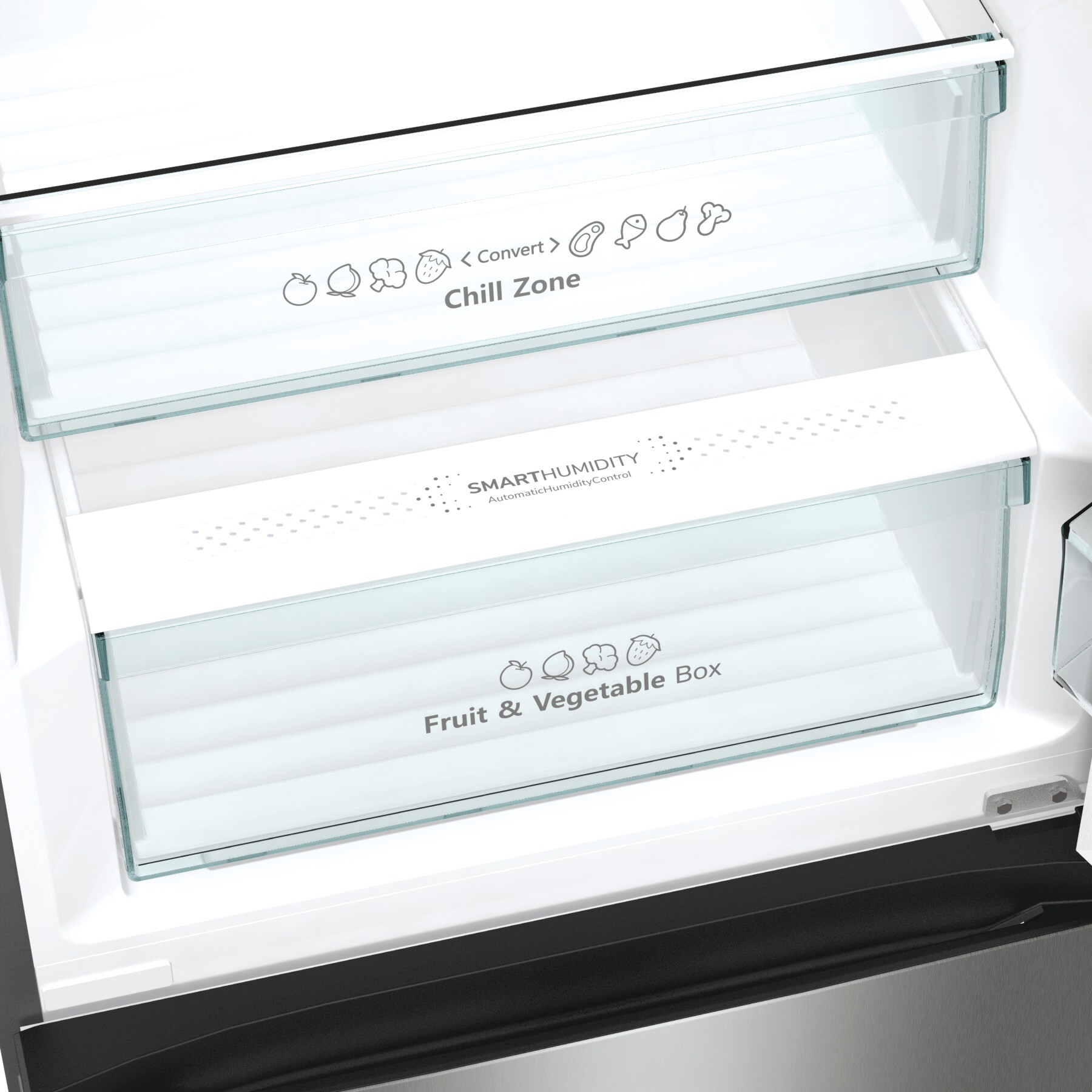 Hisense Kühl-/Gefrierkombination RM469N4ACD Silbergrau