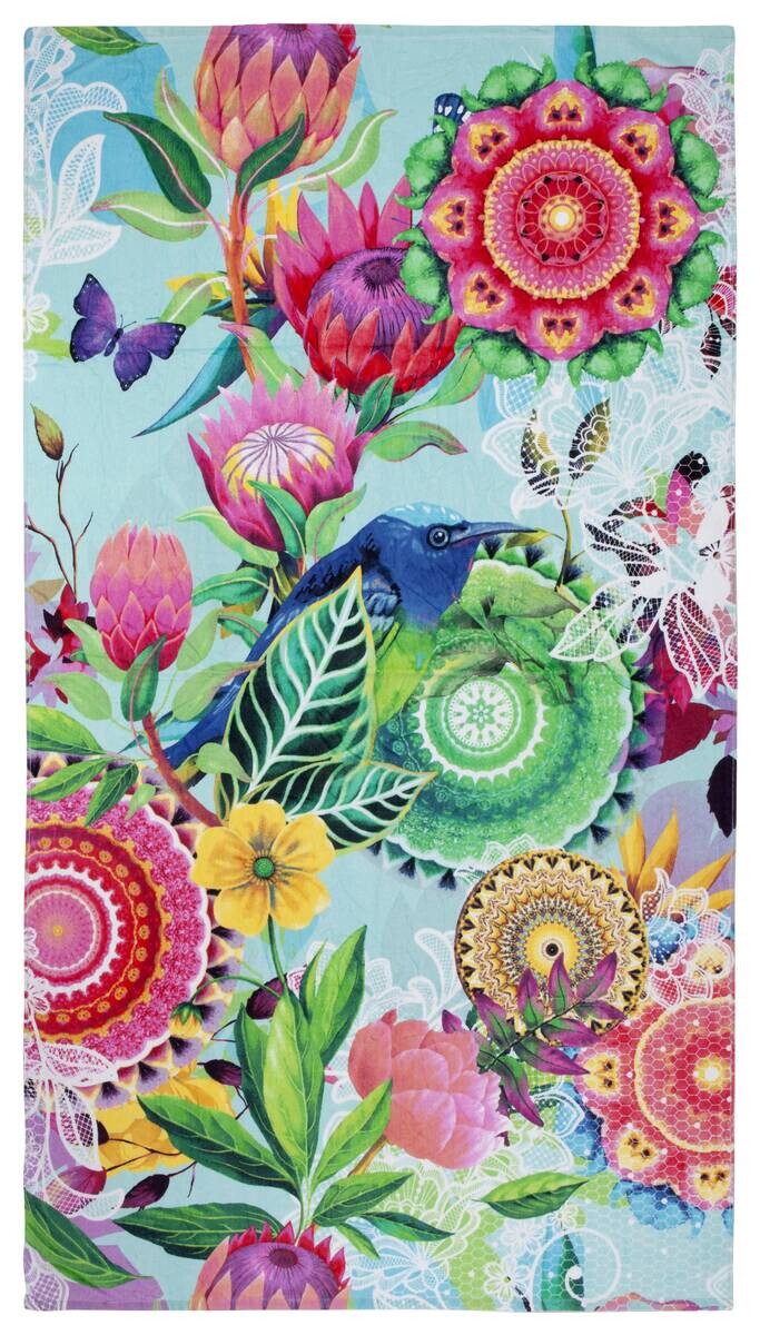 HIP Strandtuch Chess Multi Baumwolle B/L: ca. 100x180 cm