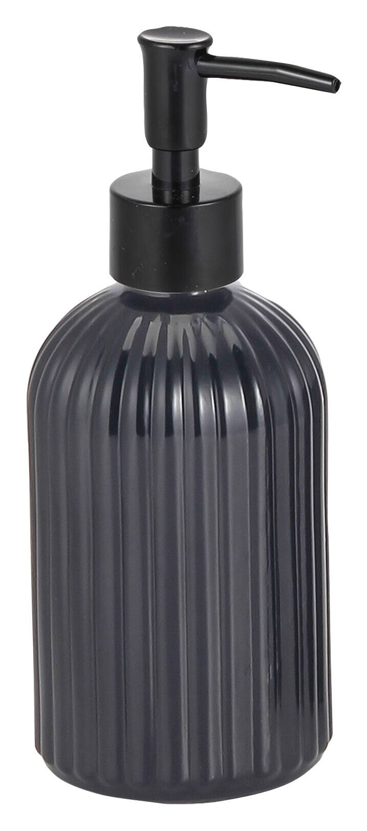 Axentia Seifenspender Tokio mattschwarz Glas B/H: ca. 7x19 cm