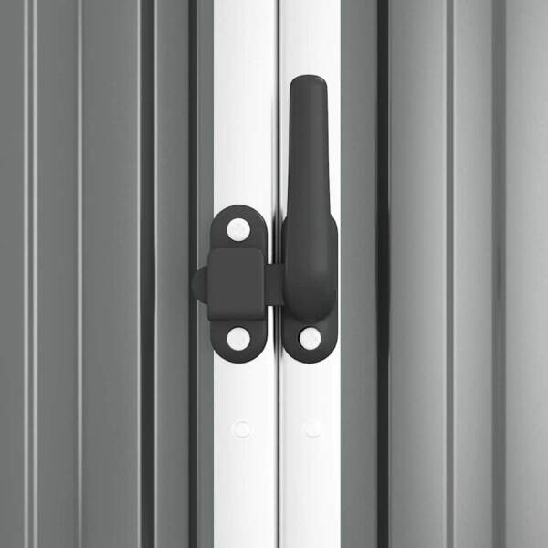 vidaXL Geräteschuppen grau B/H/T: ca. 225x161x89 cm