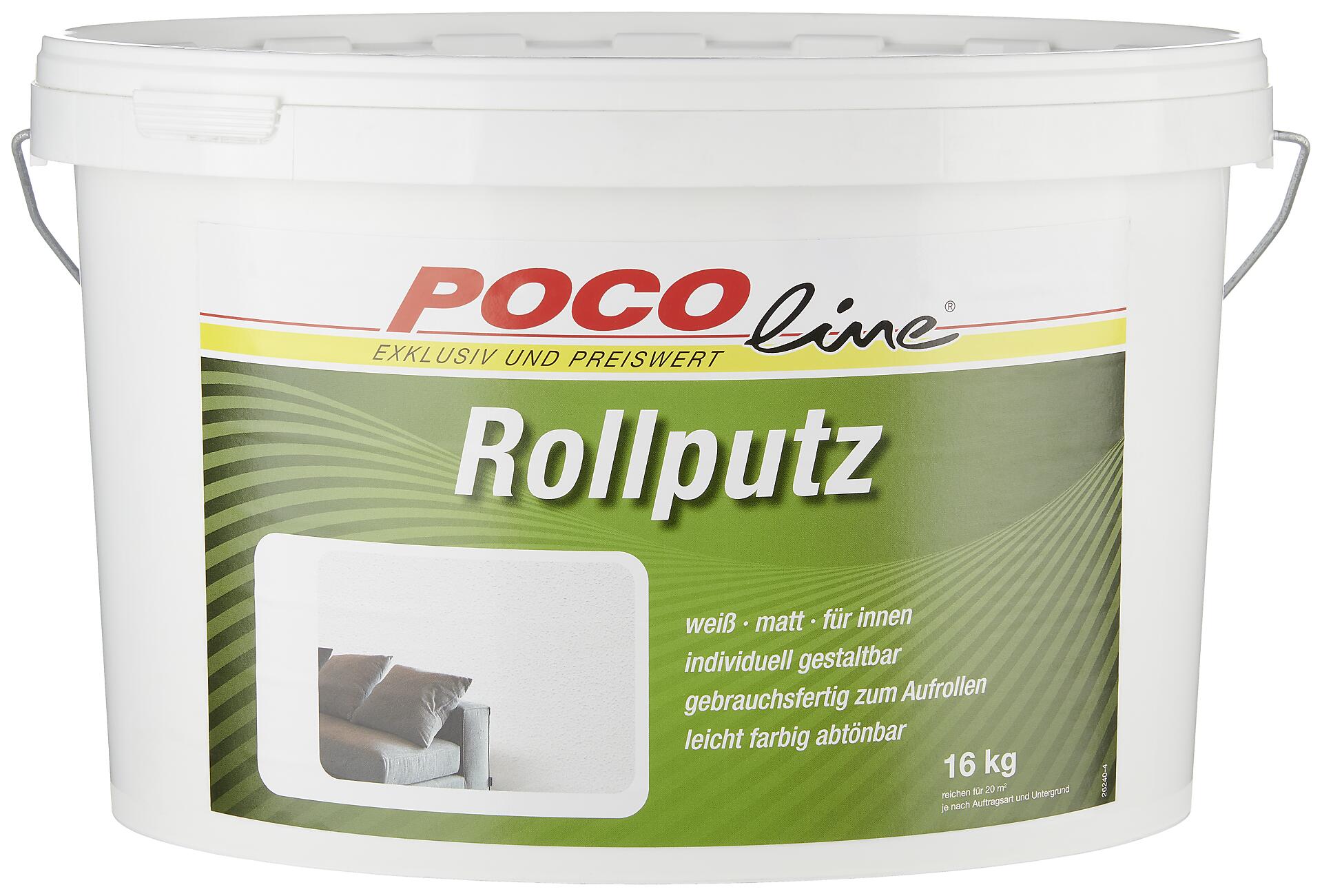 POCOline Rollputz weiß ca. 16 l
