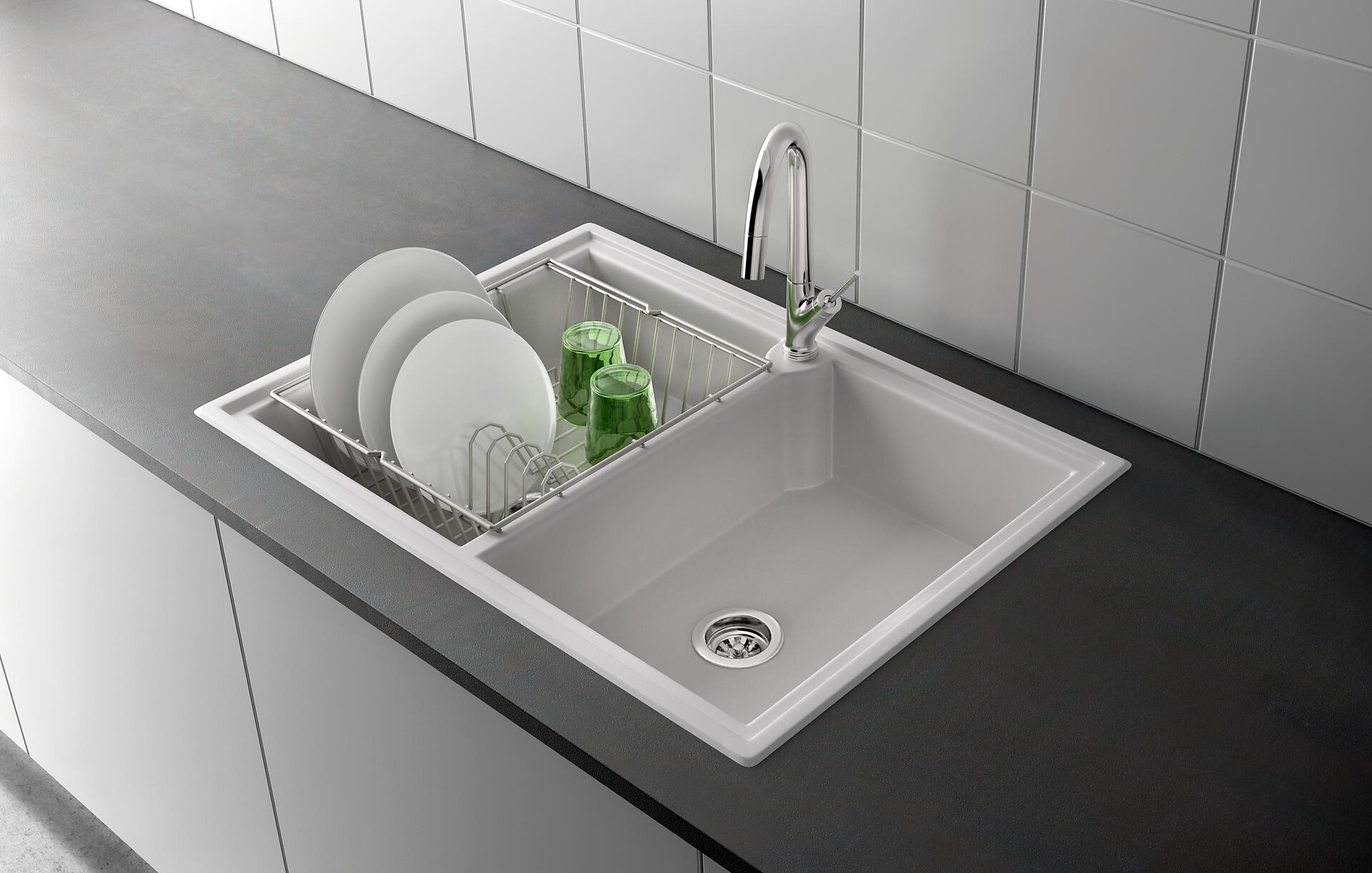 Metaltex Haushaltshelfer weiß Stahl B/H/L: ca. 33,5x36,5x12 cm