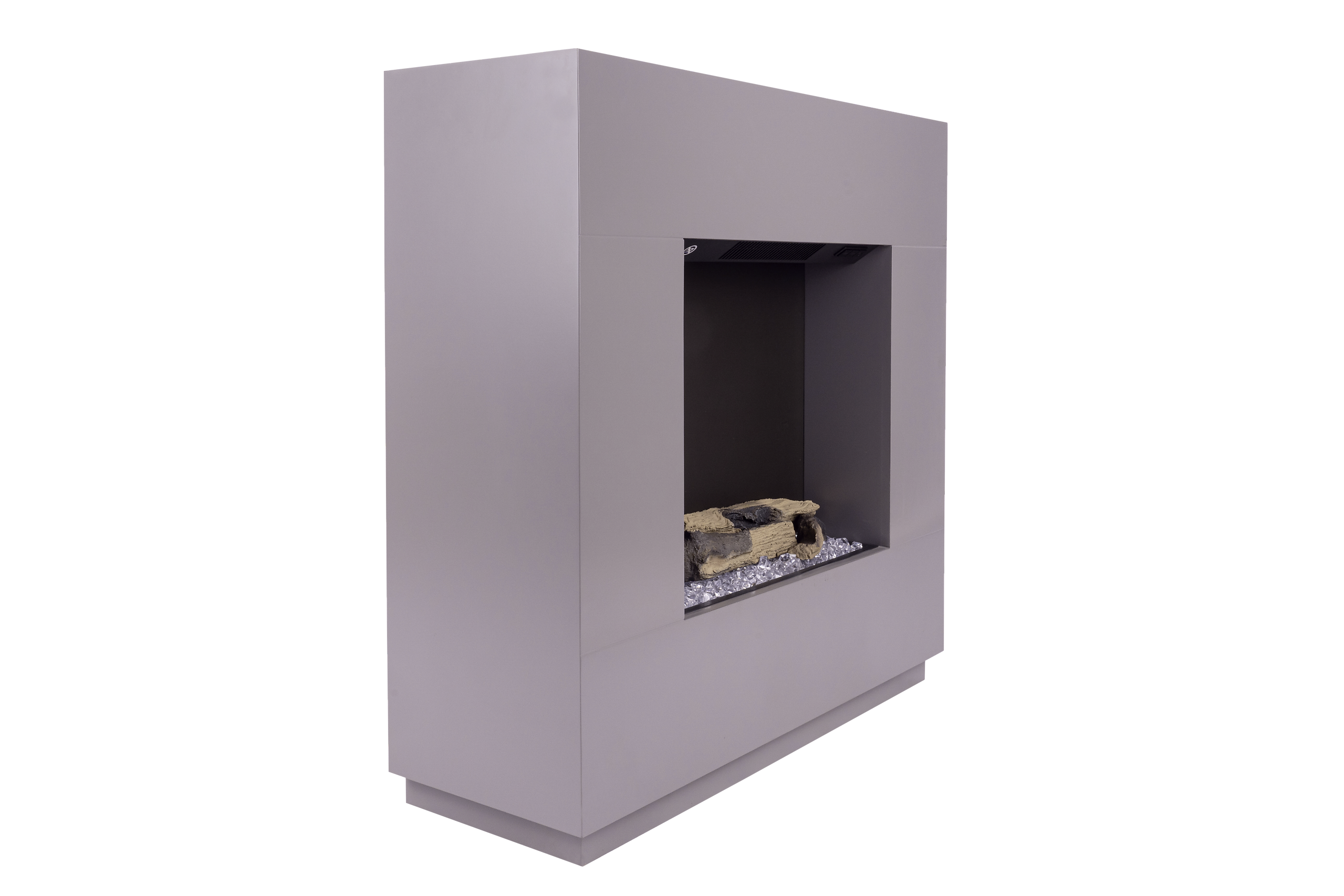 BHP Elektrischer-Kamin  ESKE BG00752-14 dunkelgrau MDF B/H/T: ca. 80x76x26 cm ca. 1500 W