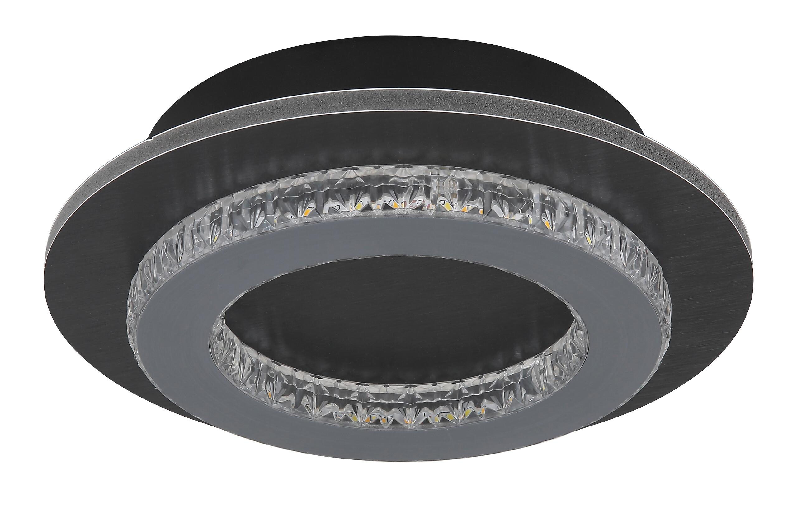 GLOBO LED-Deckenleuchte anthrazit mattschwarz hellgrau Kunststoff Metall H/D: ca. 5,5x20 cm 1 Brennstellen