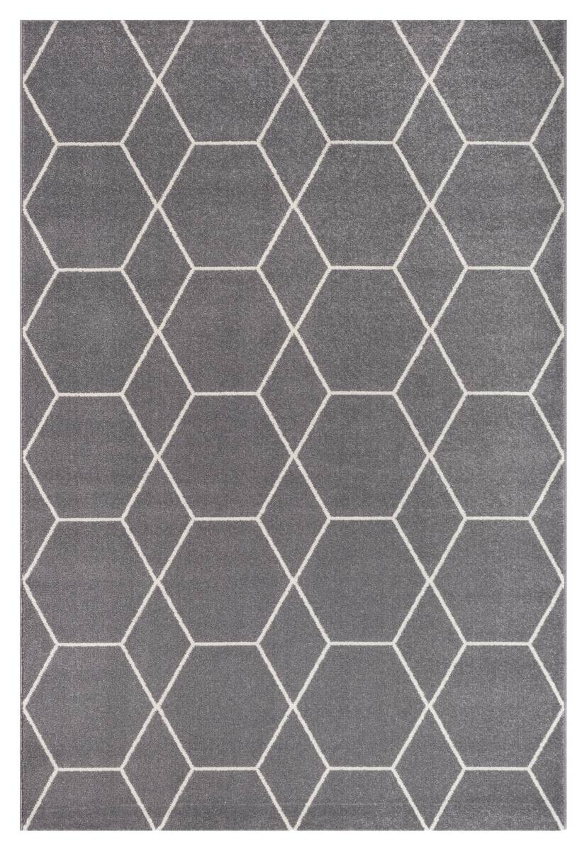 Sanat Teppich Trellis grau B/L: ca. 120x170 cm