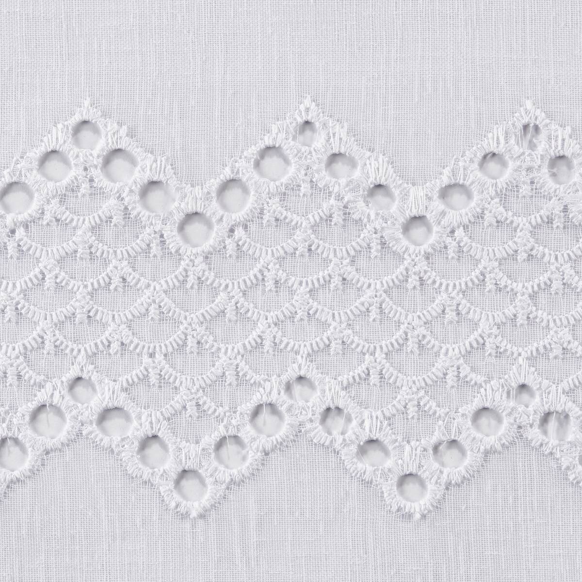 POCOline Scheibengardine Tanja weiß B/L: ca. 110x140 cm