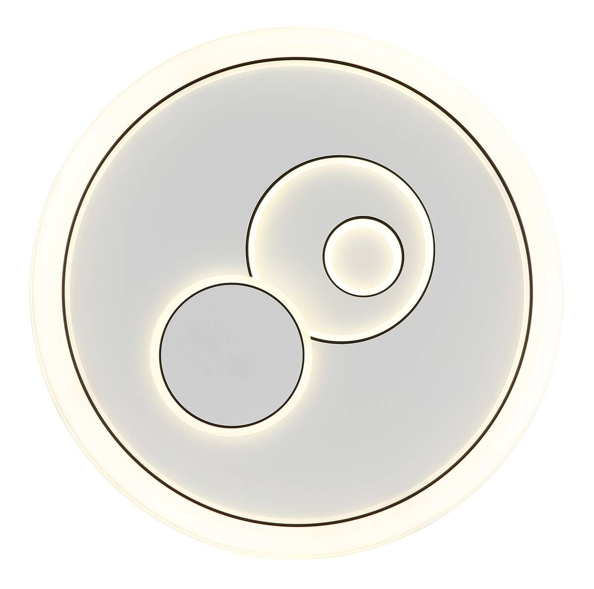 GLOBO LED-Deckenleuchte Ruiz Opal weiß Metall Kunststoff H/D: ca. 7x48 cm