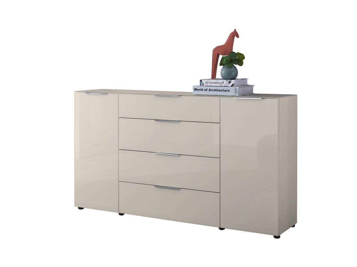 Kommode Santorin Kaschmir Chrom B/H/T: ca. 180x99x40 cm