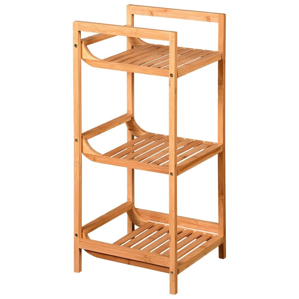 Regal braun Bambus B/H/L: ca. 31,5x7,5x71,5 cm