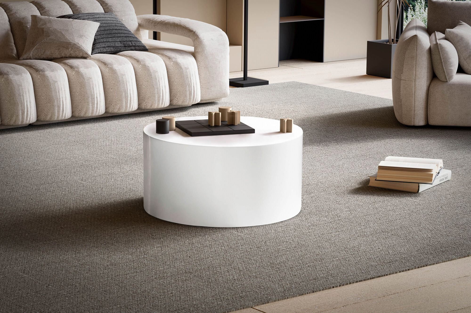 Wohnling Couchtisch weiß MDF H/D: ca. 30x60 cm